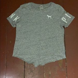 Heather Gray VS Pink T Shirt